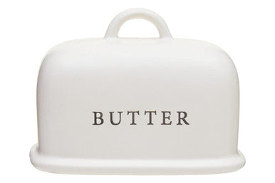 Cream Large Butter Dish