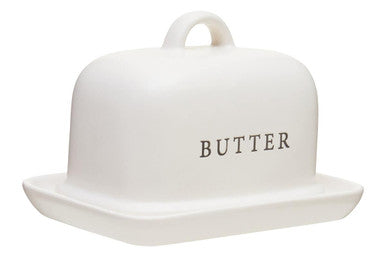 Cream Large Butter Dish