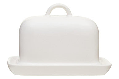Cream Large Butter Dish