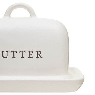 Cream Large Butter Dish