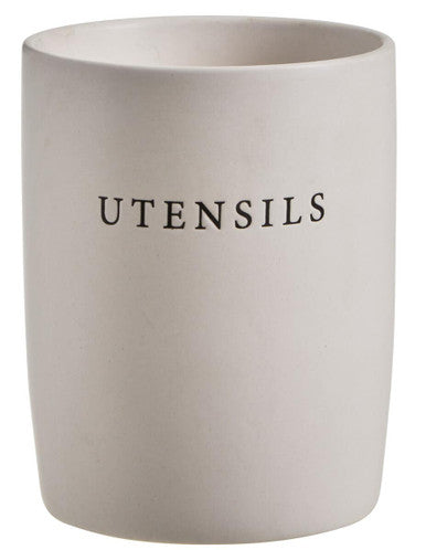 Cream Farmhouse Utensil Holder