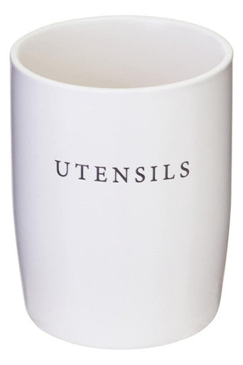 Cream Farmhouse Utensil Holder