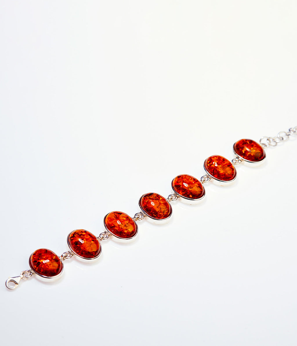 Amber Sunrise Bracelet in Sterling Silver