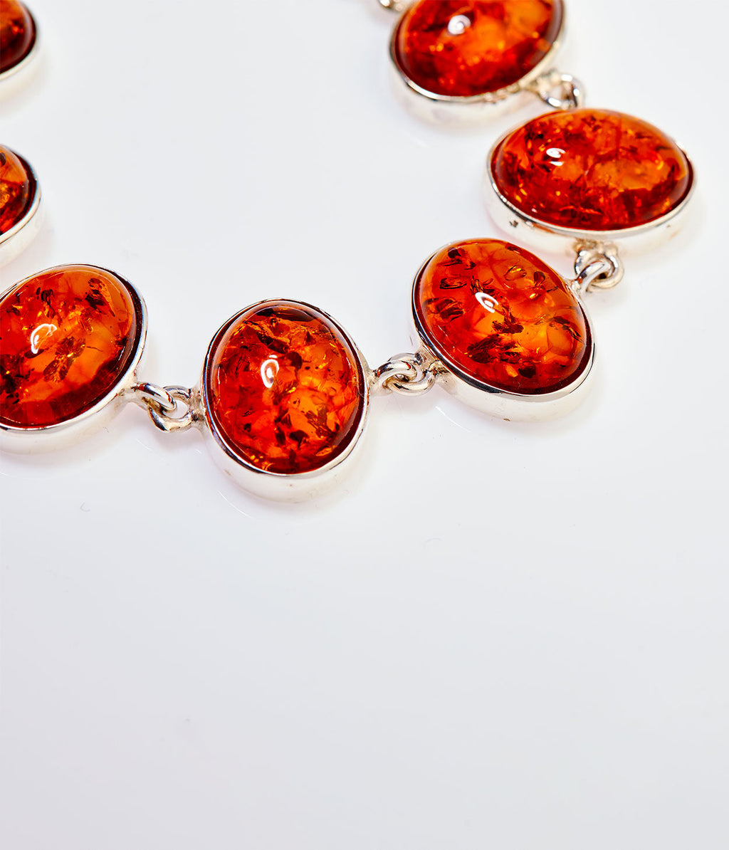 Amber Sunrise Bracelet in Sterling Silver