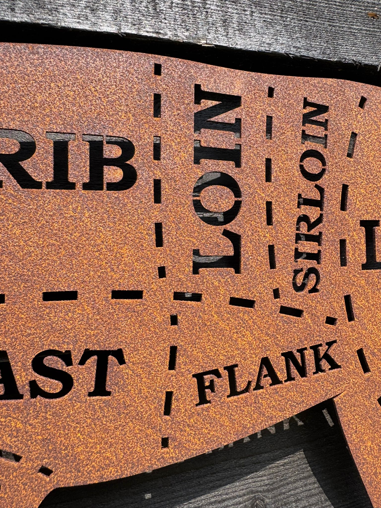 Rusty Metal Lamb Wall Decoration