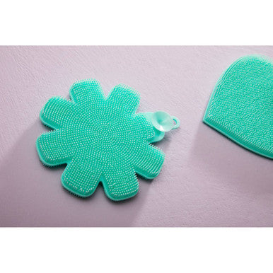 Set of 3 Teal Silicone Dish Scrubbers