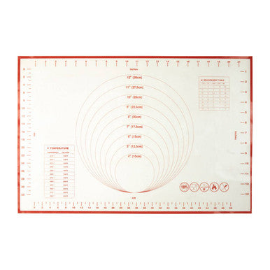 Red Trim Baking Mat for Home Bakers