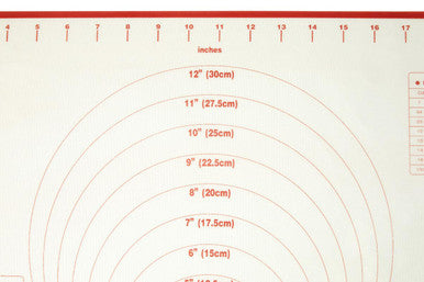 Red Trim Baking Mat for Home Bakers