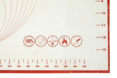 Red Trim Baking Mat for Home Bakers