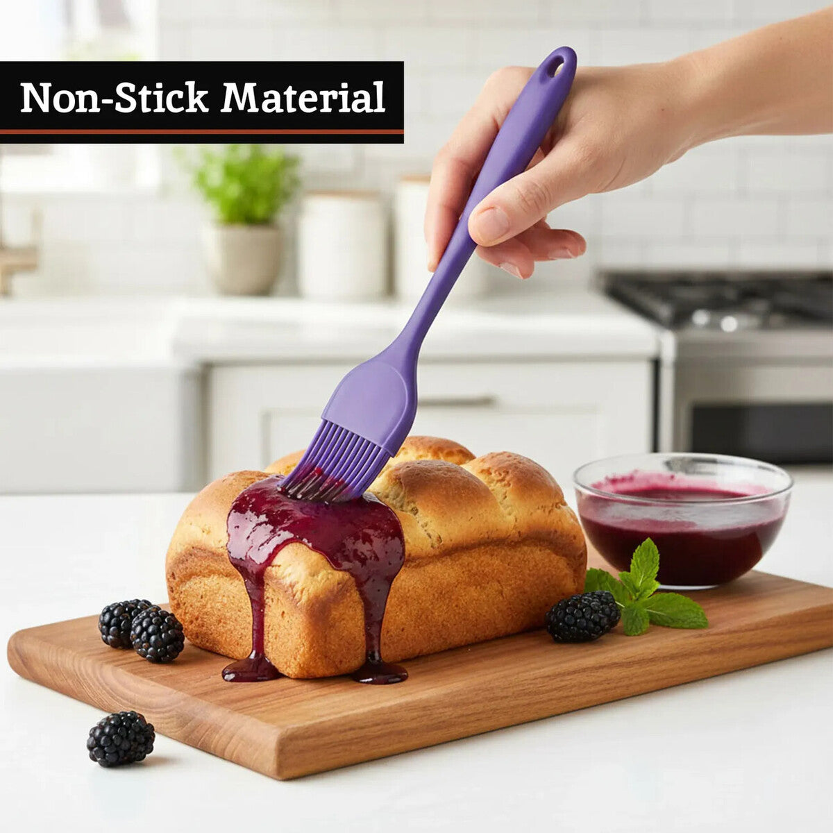 Purple Silicone Pastry Brush