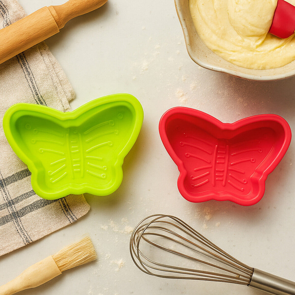 Silicone Butterfly Cake Moulds Set of Two
