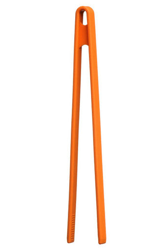 Orange Silicone Kitchen Tongs