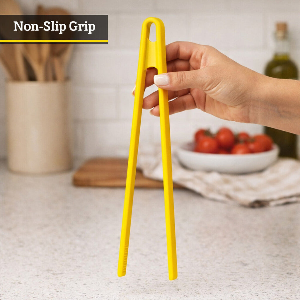 Yellow Silicone Kitchen Tongs