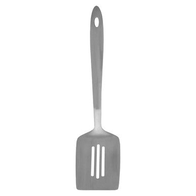 Brushed Stainless Steel Slotted Turner