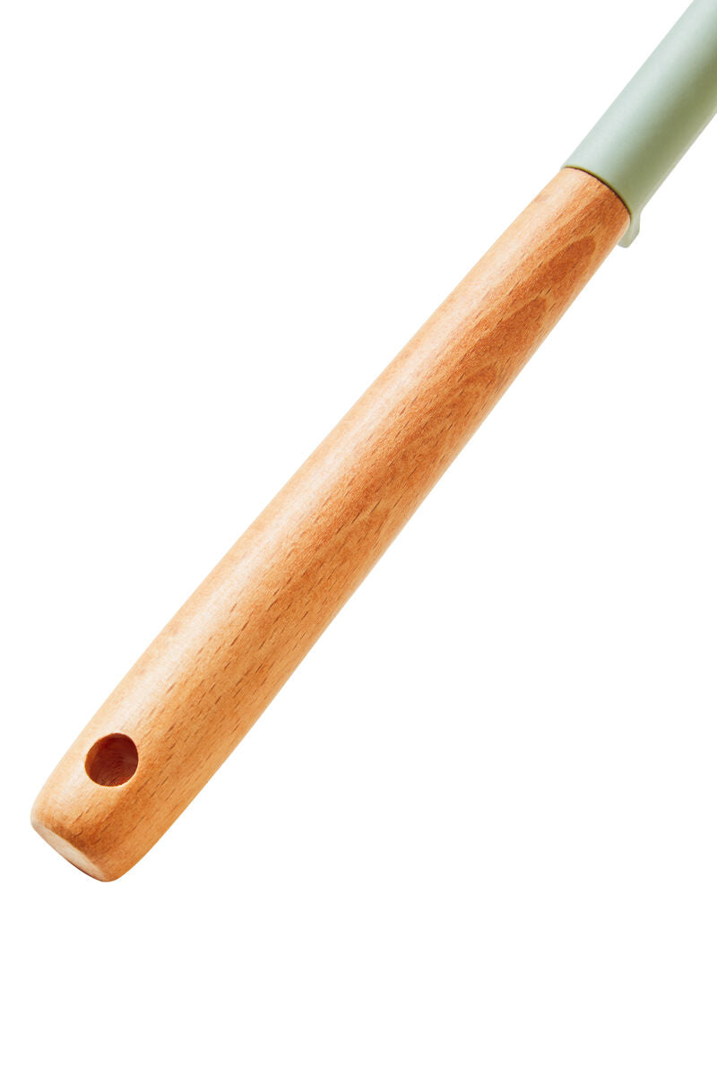 Sage Green Silicone Spatula with Wooden Handle