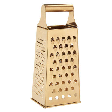 Large Gold Finish Box Grater