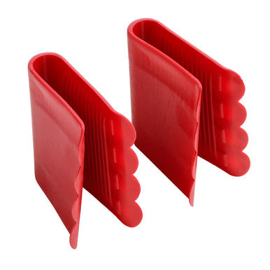 Set of 2 Anti Scald Grips in Red