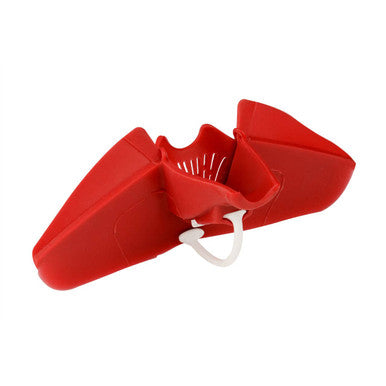 Red Silicone Pouring Spout for Pots and Pans