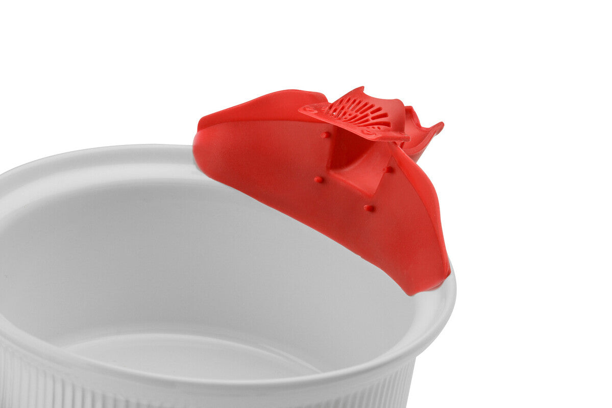 Red Silicone Pouring Spout for Pots and Pans