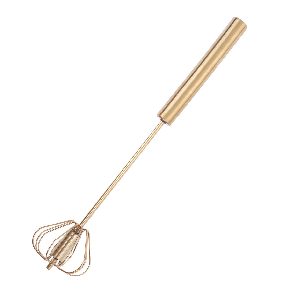 Press and Spin Light Gold 30cm Whisk