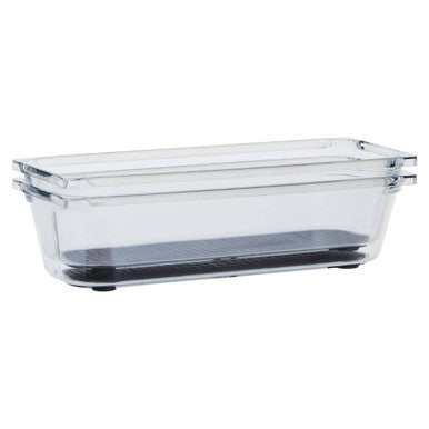Small Set of Two Kitchen Drawer Organisers with Rubber Insert