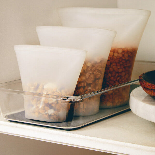 Large Set of Two Kitchen Organisers with Rubber Insert