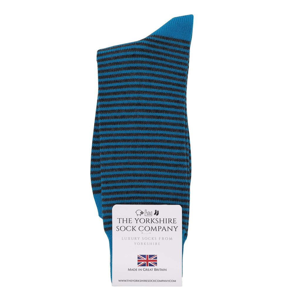 Fine Stripe Luxury Merino Everyday Socks, 6 Pair Bundle