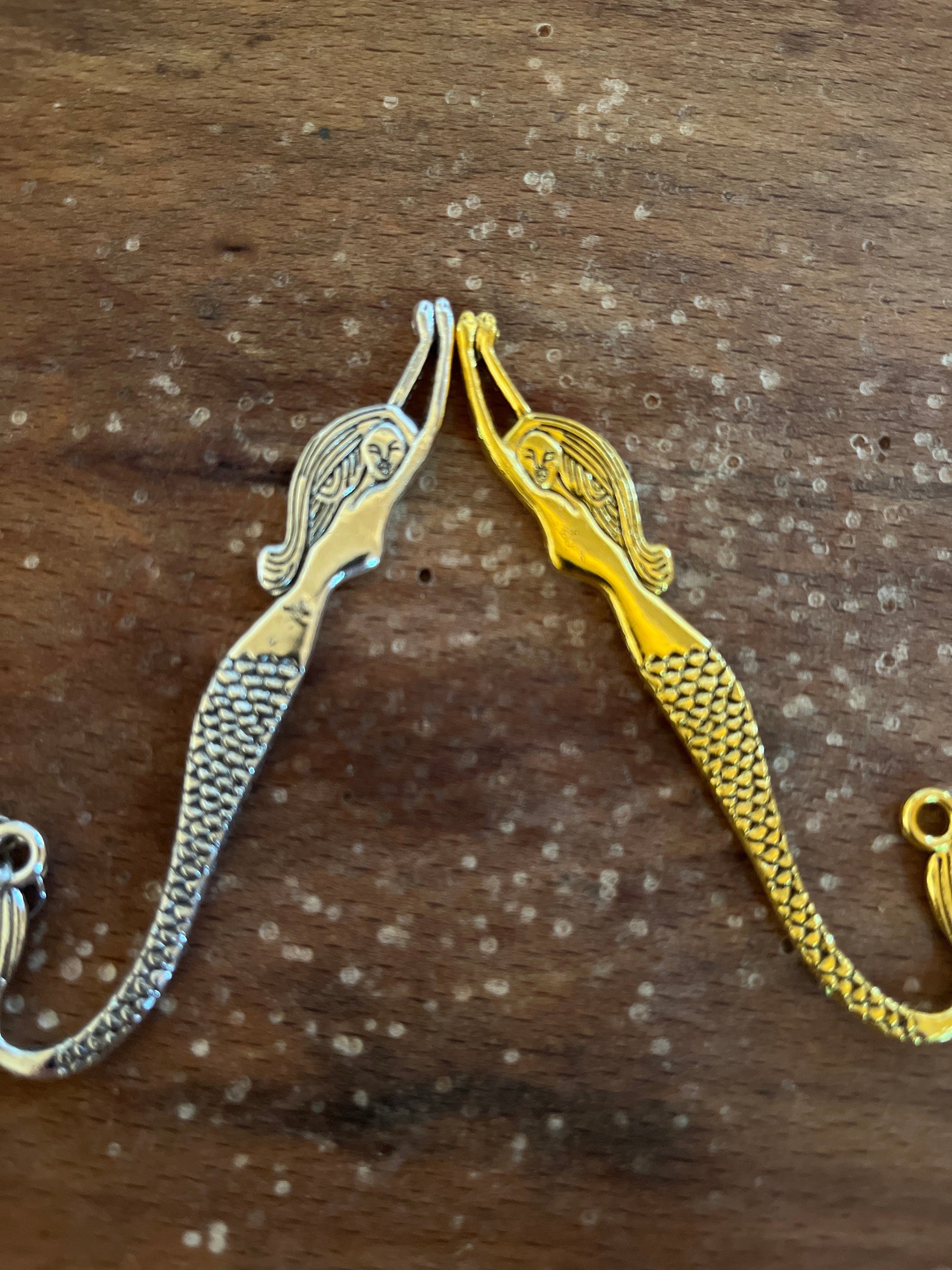 Seaglass Mermaid Tails Bookmark Silver