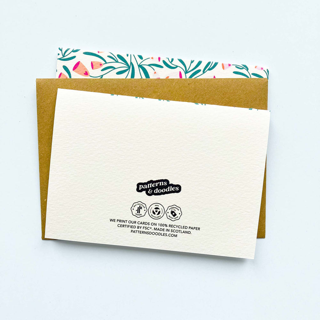 Floral Thank You Greeting Card