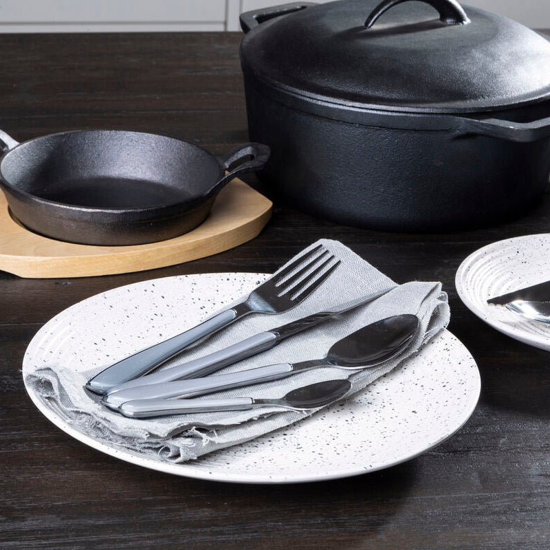 Multicoloured 24 Piece Cutlery Set