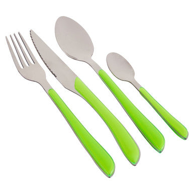 Multicoloured 24 Piece Cutlery Set