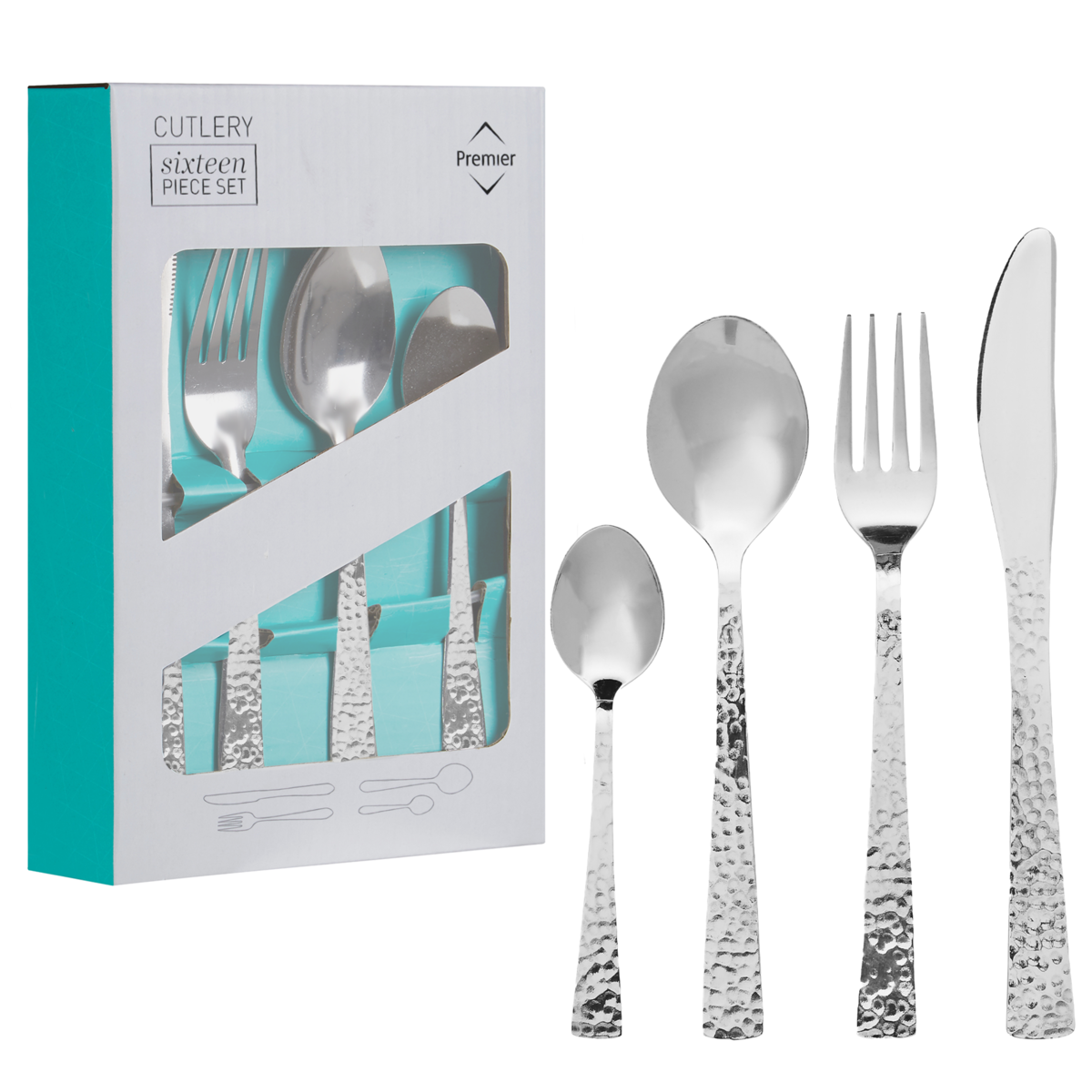 Martello 16 Piece Cutlery Set Silver