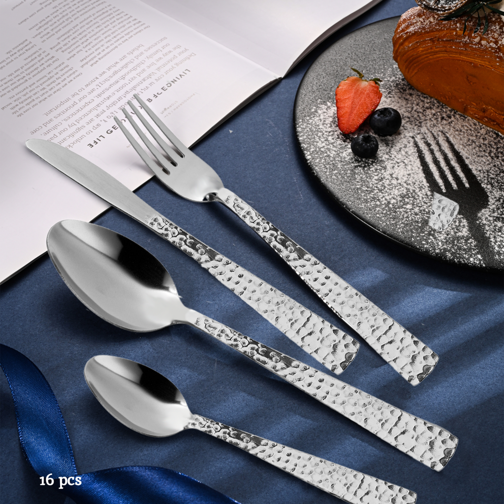 Martello 16 Piece Cutlery Set Silver