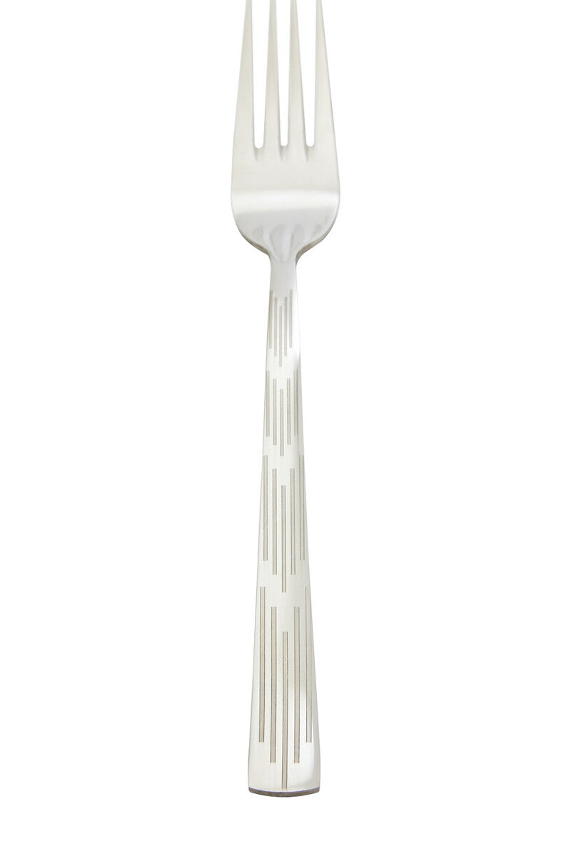 24 Piece Etched Deco Cutlery Set