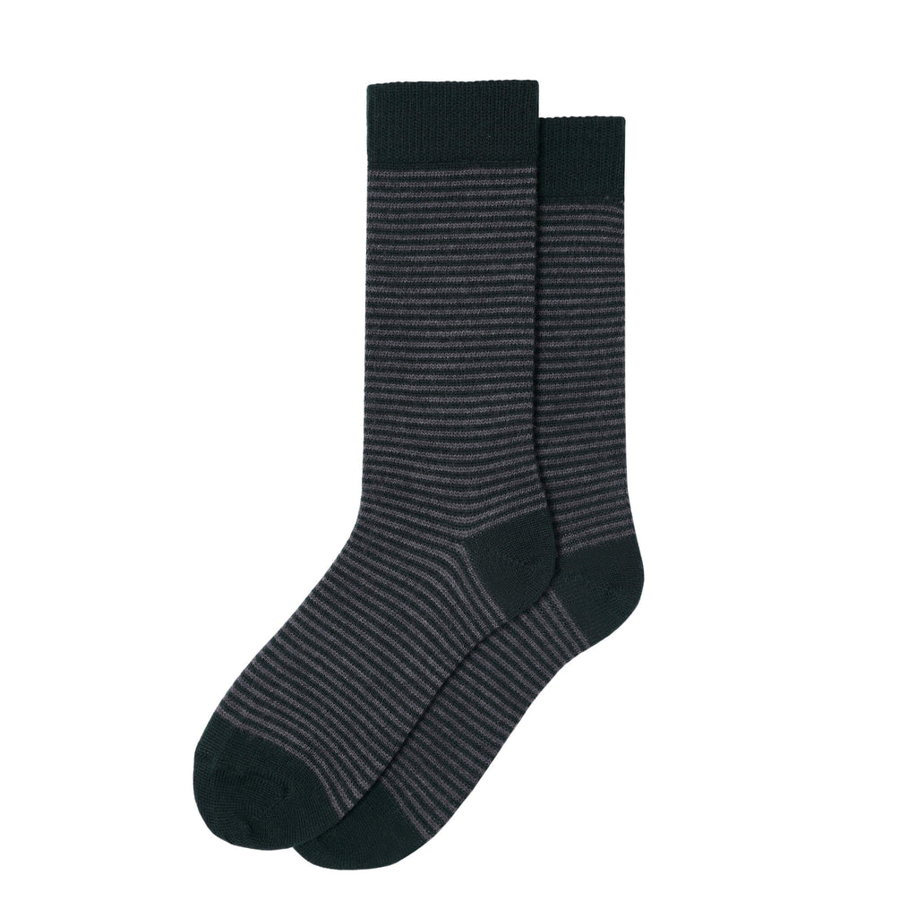 Fine Stripe Luxury Merino Everyday Socks, 6 Pair Bundle