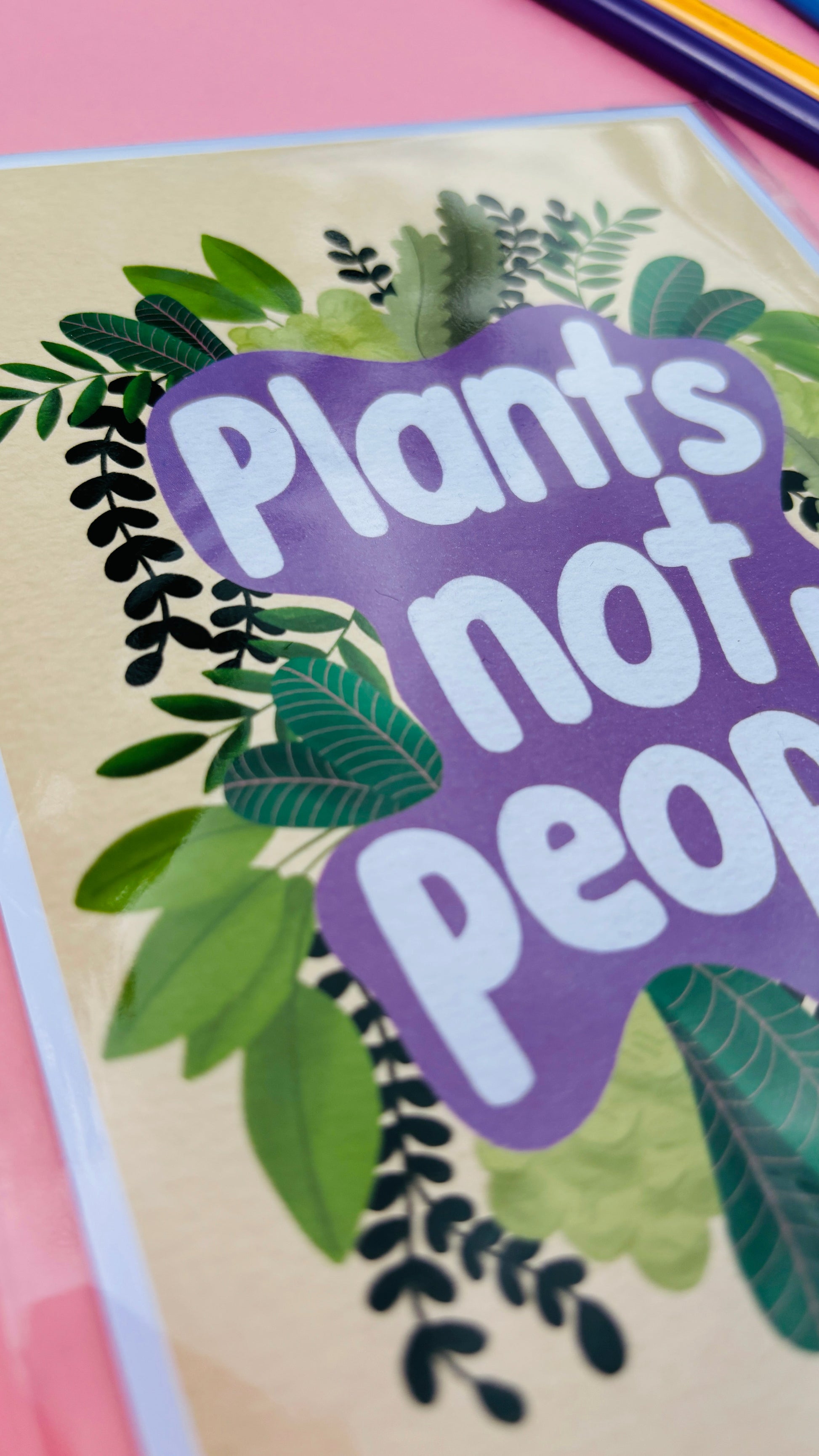 Plants Not People Wall Art Print