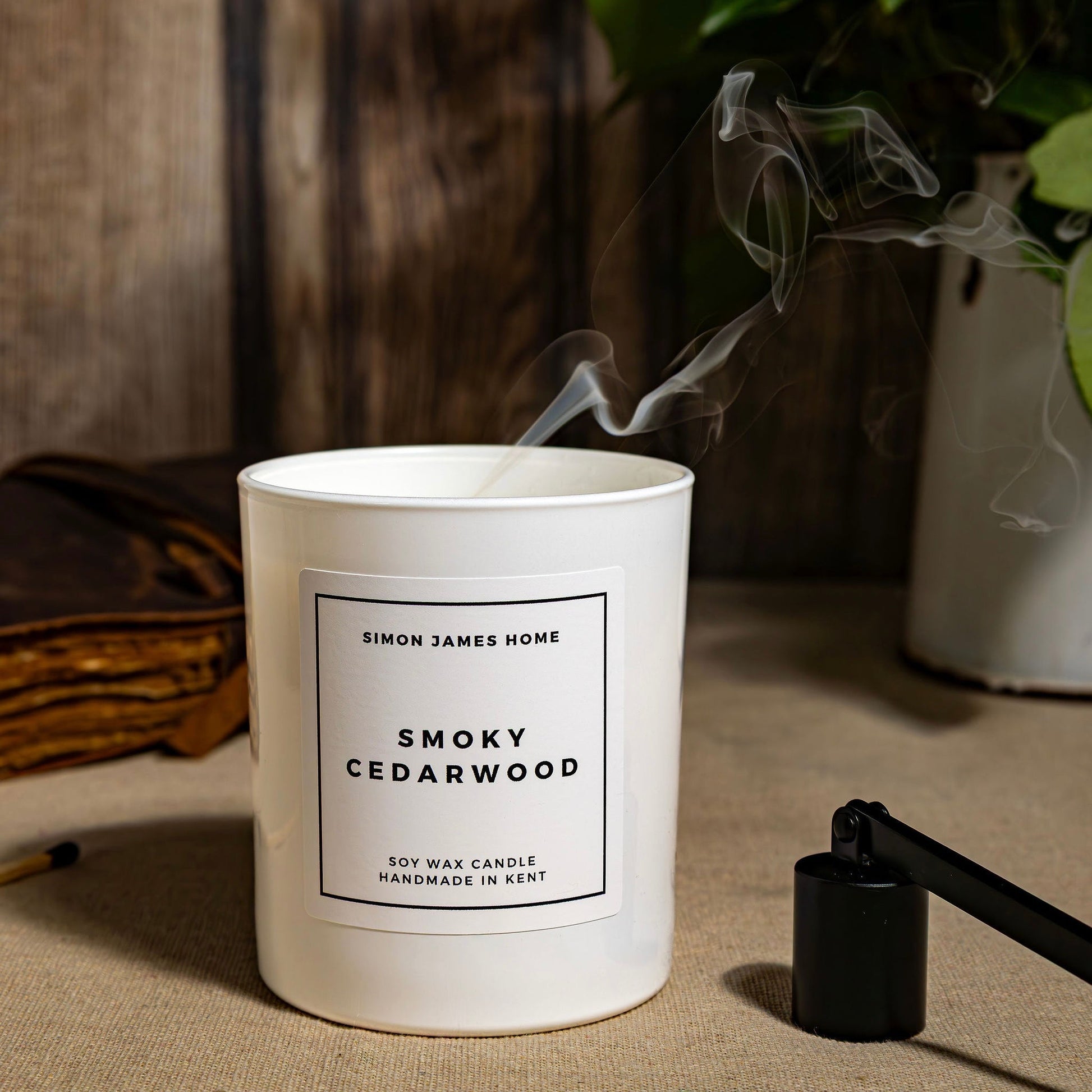 Smoky Cedarwood Handmade Soy Wax Candle