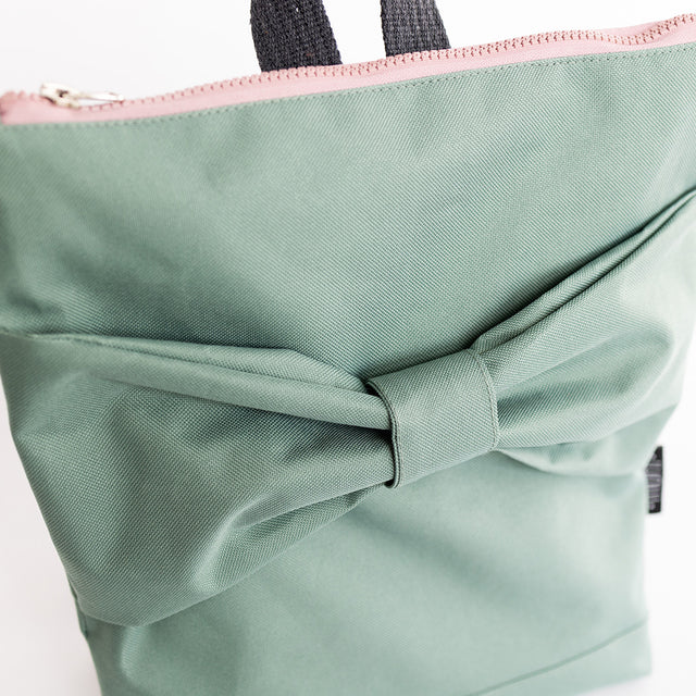 Kids Mint Bow Backpack – Whimsical & Waterproof by Muni at www.brixbailey.com