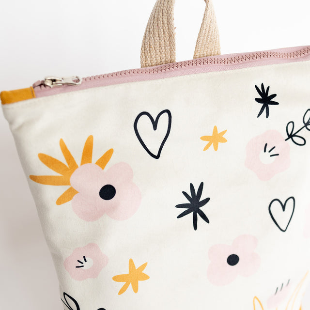 Floral Velvet Backpack for Girls – Stylish & Waterproof by Muni at www.brixbailey.com