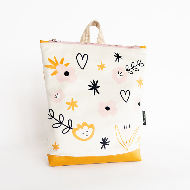 Flowers Backpack for Girls – Stylish & Eco-Friendly Design by Muni at www.brixbailey.com