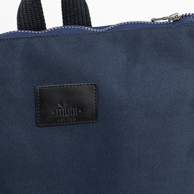 Navy Blue Backpack – Stylish & Spacious for Everyday Use by Muni at www.brixbailey.com