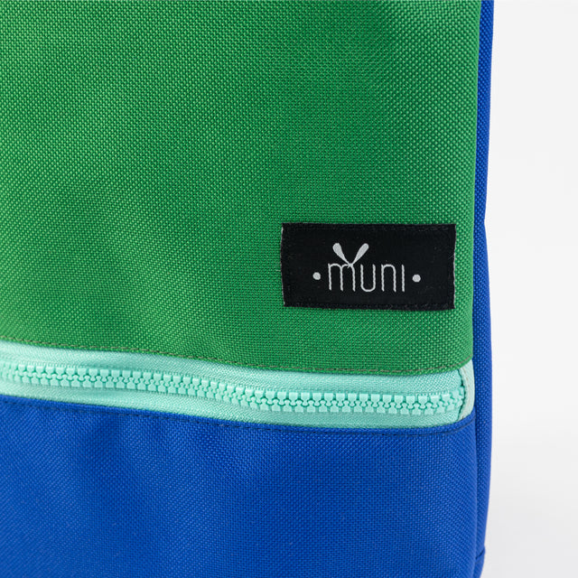 Green+Blue Backpack – Waterproof & Ergonomic Adventure Gear by Muni at www.brixbailey.com