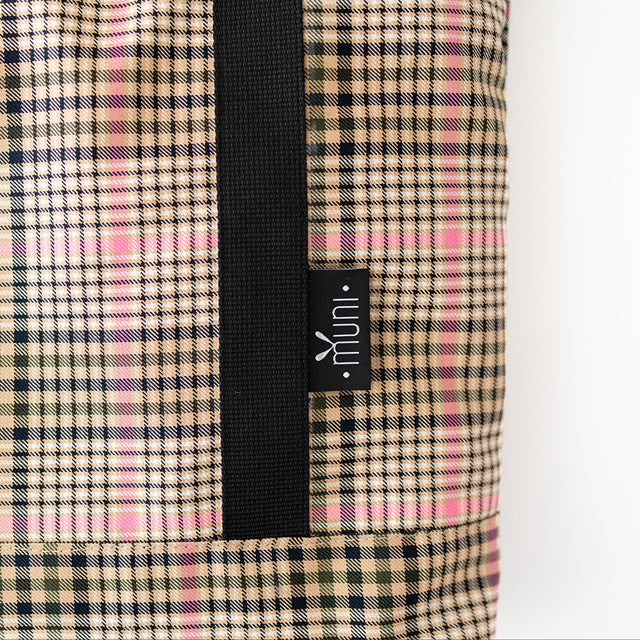 Trendy Tartan Tote Bag – Stylish & Spacious Handmade Design by Muni at www.brixbailey.com