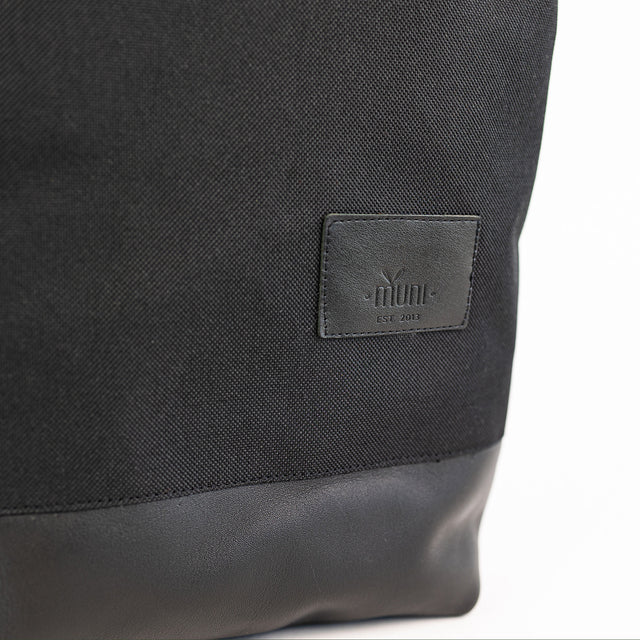 Stylish Waterproof Black Leather Backpack – Fashion Meets Function by Muni at www.brixbailey.com