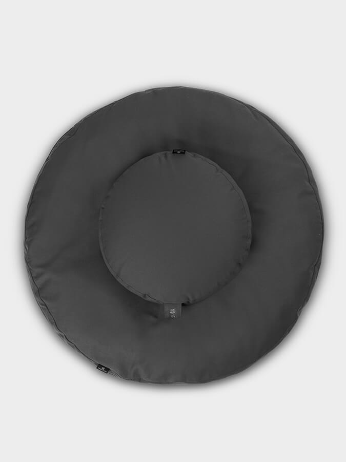 Round Organic Zabuton Meditation Cushion Kit with Zafu