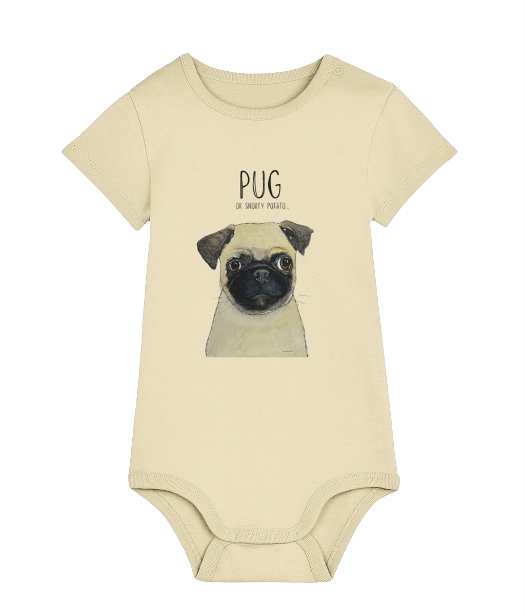 Pug Baby Bodysuit