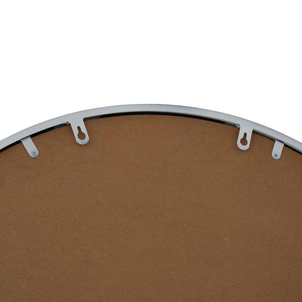 White arched window mirror with elegant wood frame, Gothic-inspired design for modern or traditional decor. by sostter at brixbailey.com
