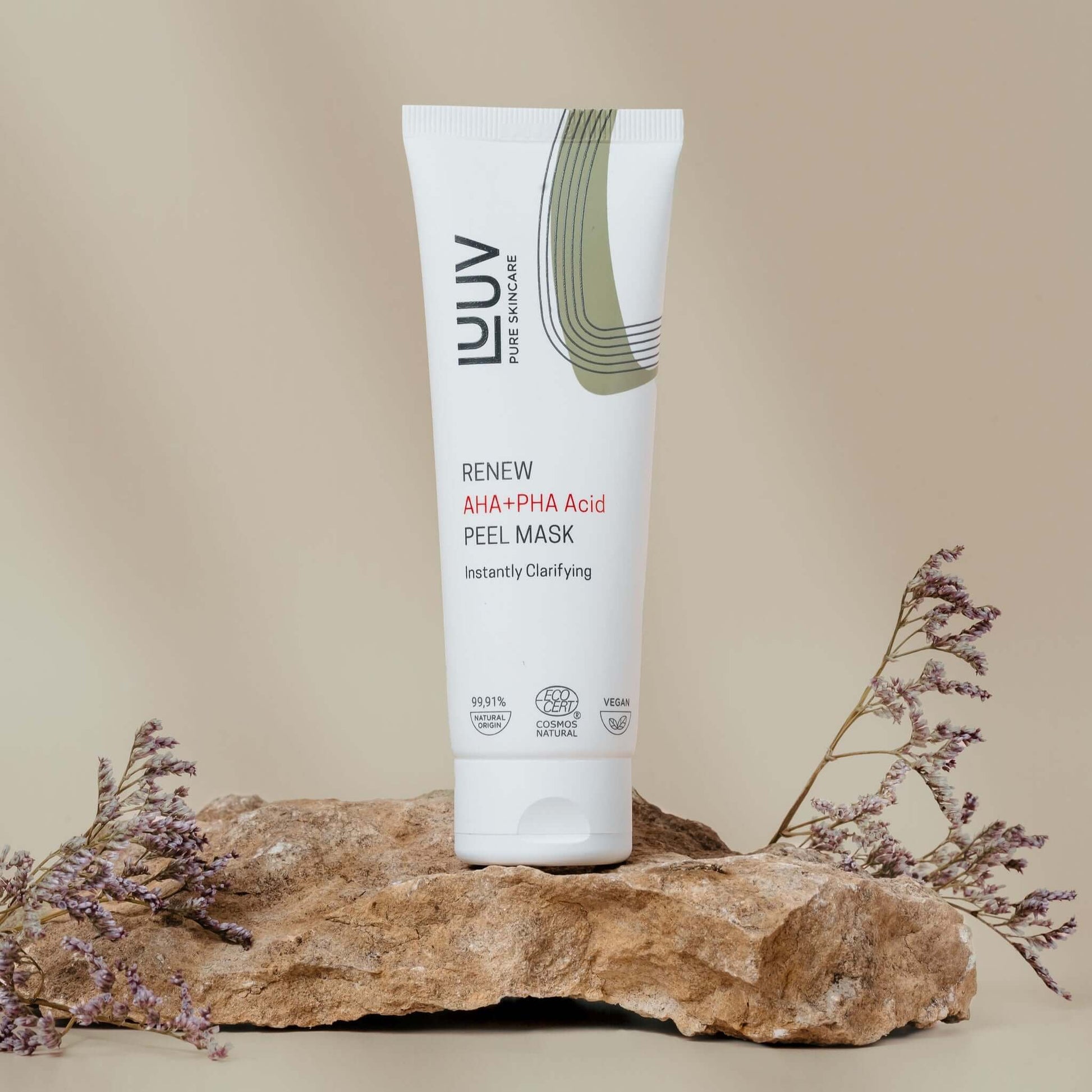 Radiant Skin Renew Peel Mask – Gentle Exfoliation with AHA & PHA by LUUV at www.brixbailey.com