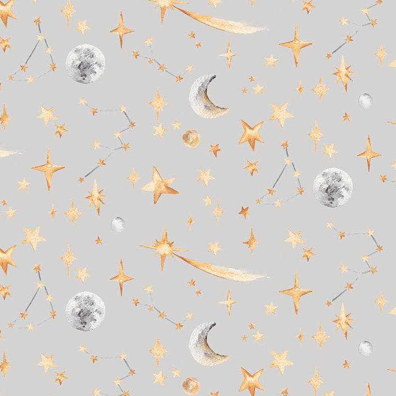 Hand Painted Stars Wallpaper in 4 Dreamy Colours