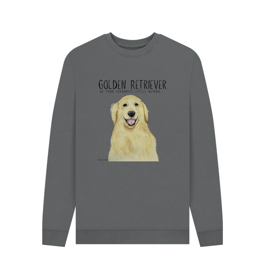 Golden Retriever Vibes Sustainable Mens Sweatshirt